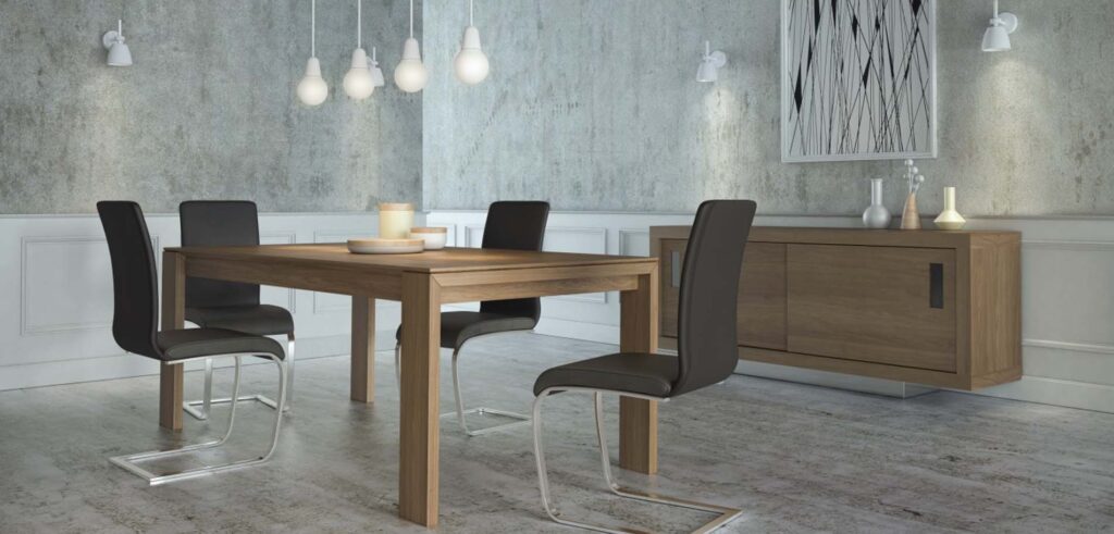 Opening dining table