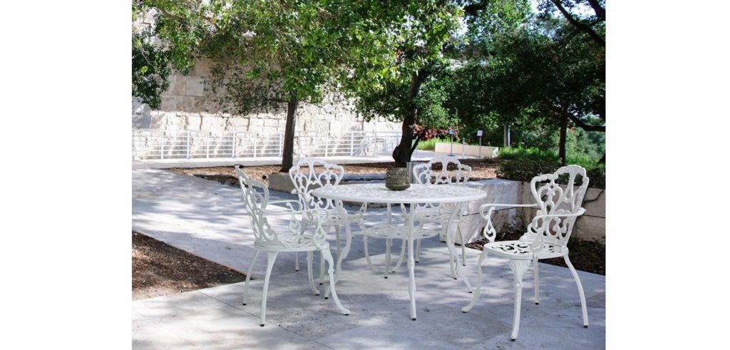 Ιταλικό Set aluminum τραπέζι & 4 καρέκλες