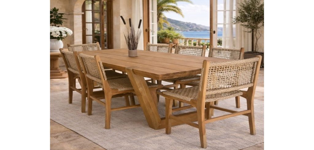 Tραπέζι Teak 300x105x75cm